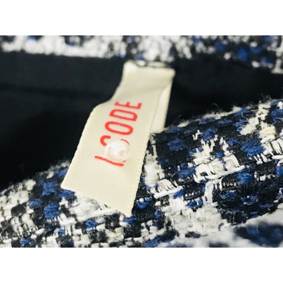 I.CODE by FRENCH IKKS CHEETAH Woven Shorts Zip Pockets Black Blue Gray 3SZ 30 - Picture 4 of 7